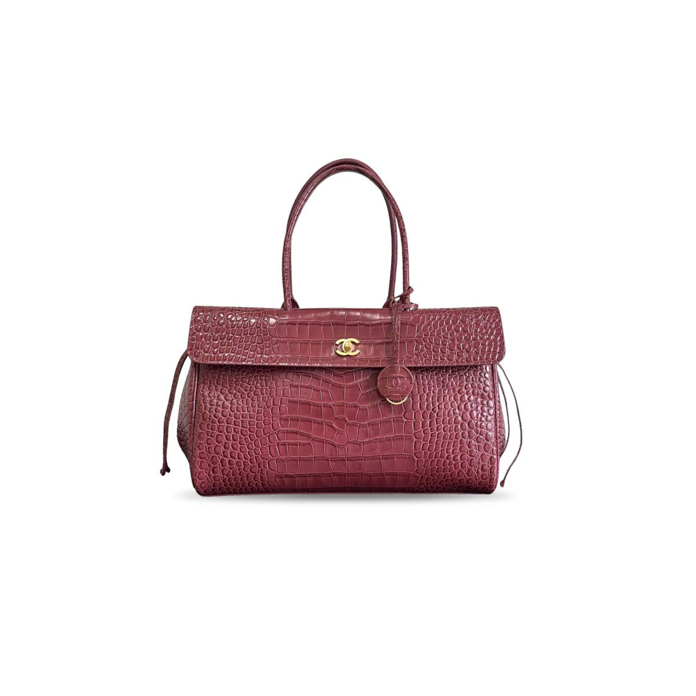 CHANEL MASTER CROC EMBOSS TOTE (37*22*14cm)